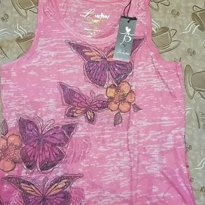NWT Butterfly Tank top M/L